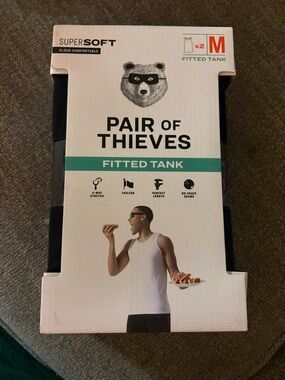 Pair of Thieves Men’s Black Fitted Tank - Medium